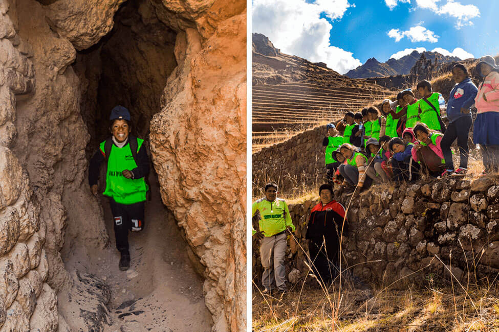 Ciro Alegria Bazan school Huertahuayco village Alpaca Expeditions